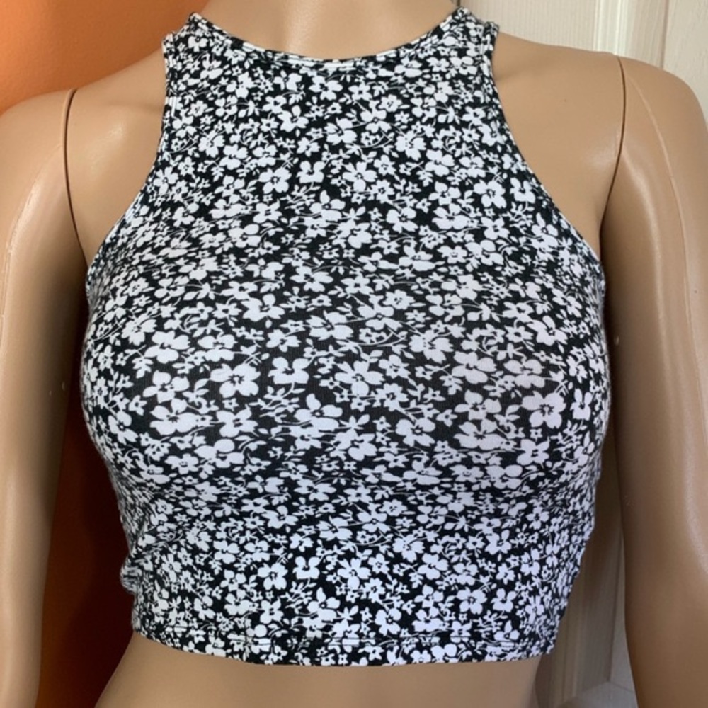Cropped halter top